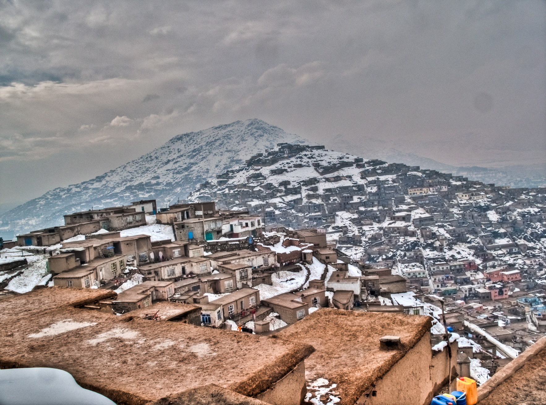Panoramic view across Kabul, Afghanistan